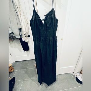 Super feminine black lightweight maxi dress